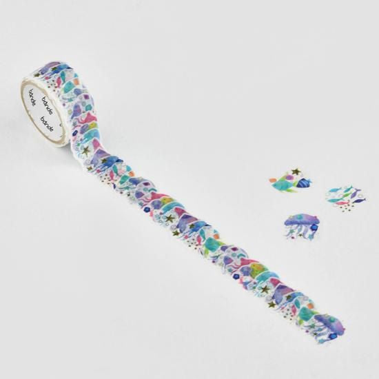 Bande Washi Tape Sticker Rolls - kalo - Sparkle of the Sea