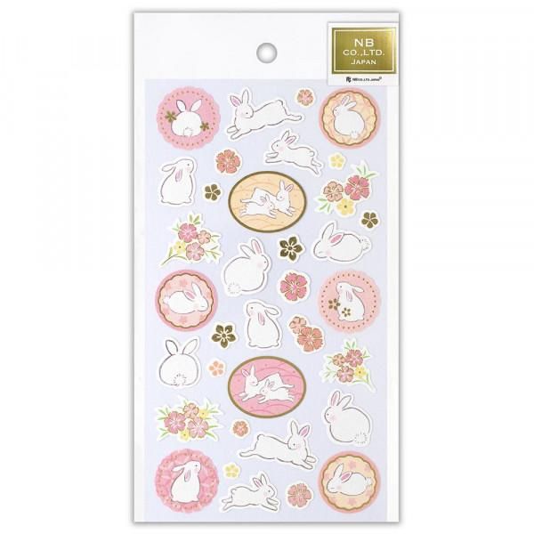 NB Large Japanese Style Sticker - Rabbit