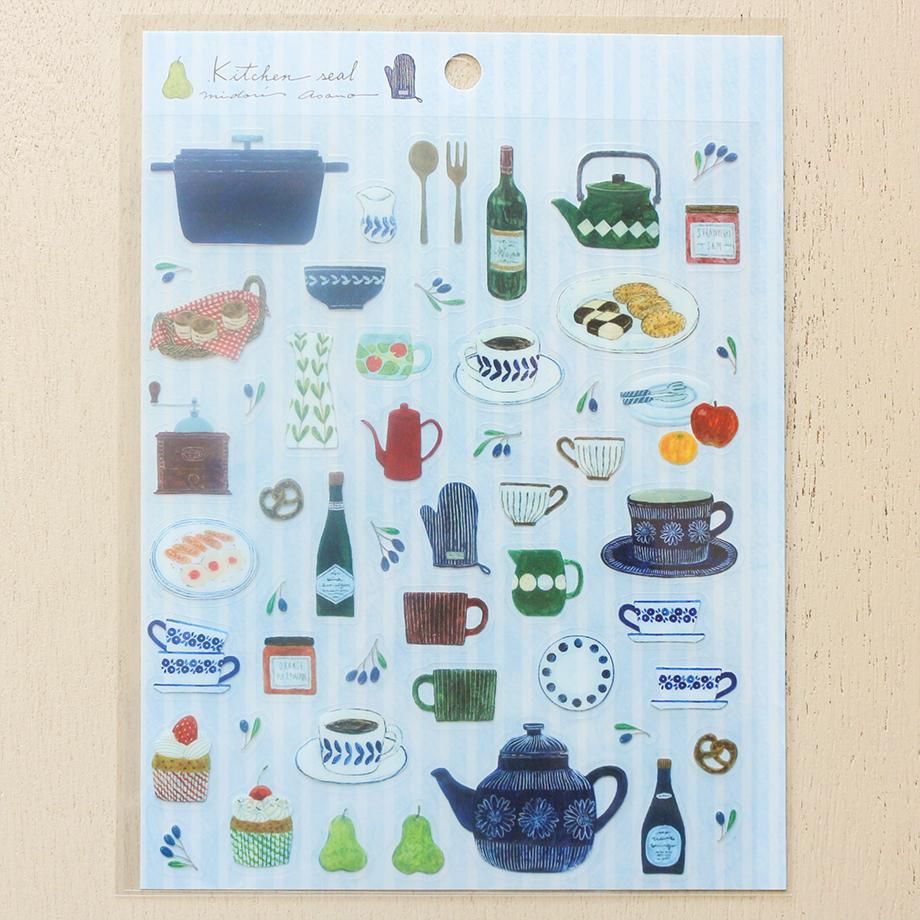 Hyogensha Cozyca Midori Asano Sticker Sheet - Kitchen