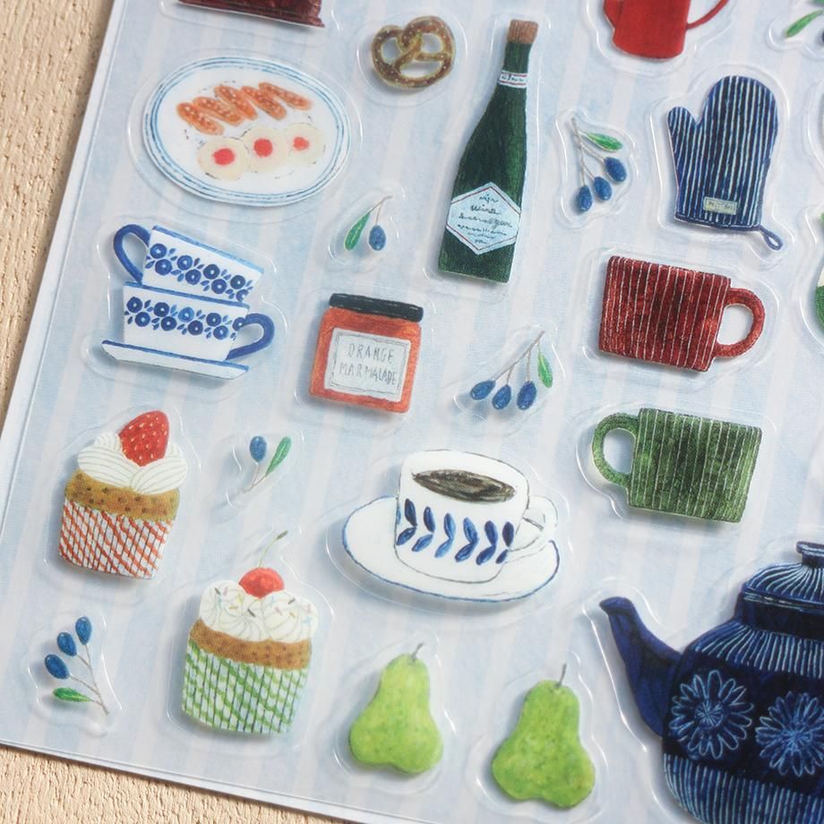 Hyogensha Cozyca Midori Asano Sticker Sheet - Kitchen