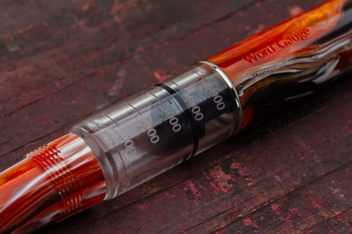 Conklin Word Gauge Fountain Pen - Flames of the Abyss