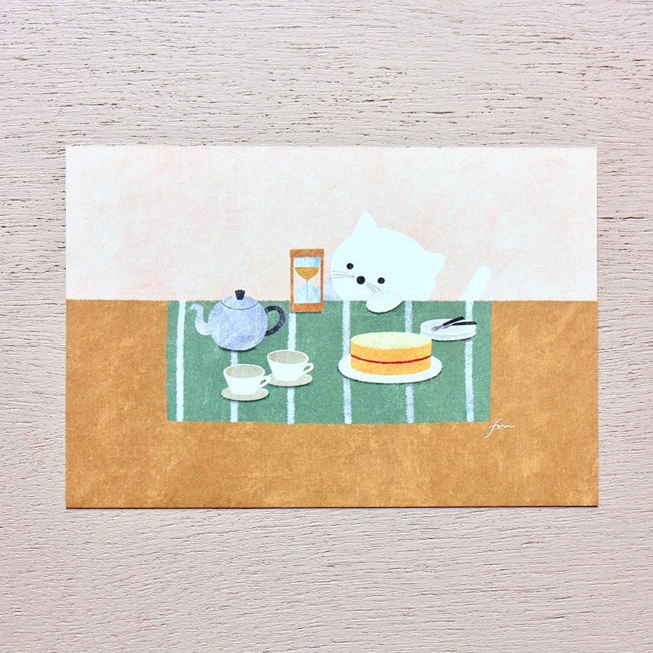 Hyogensha Cozyca Mariko Fukuoka Postcards - Tea Time