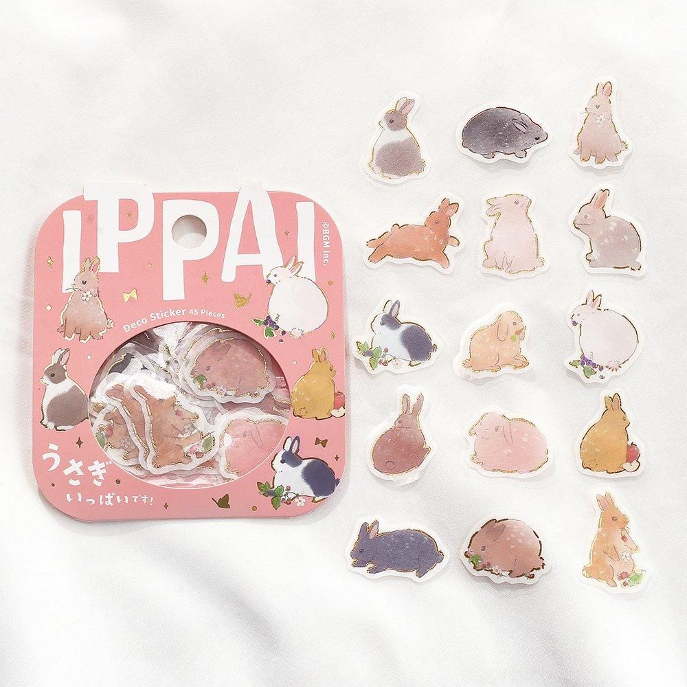 BGM Planner Sticker Flakes - There are Lots of Rabbits