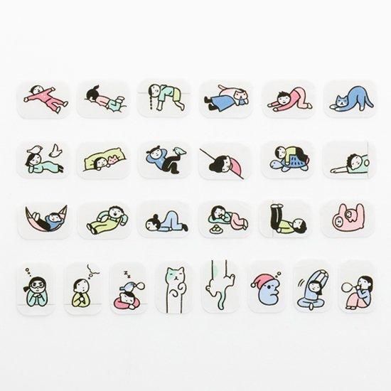 Bande Washi Tape Sticker Rolls - People Who Live in Notebooks - Doing Nothing