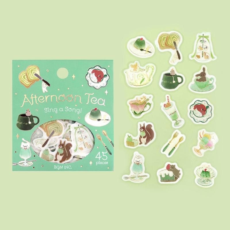 BGM Planner Sticker Flakes - Afternoon Tea Party - Woot-a-la-la