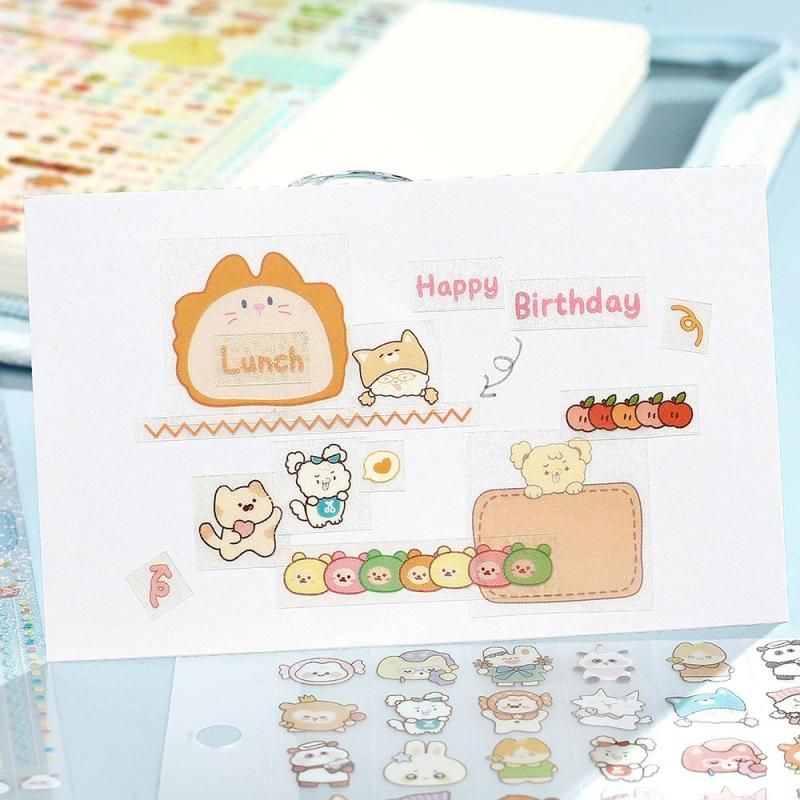 BGM Planner Sticker Sheet - Animal Palette