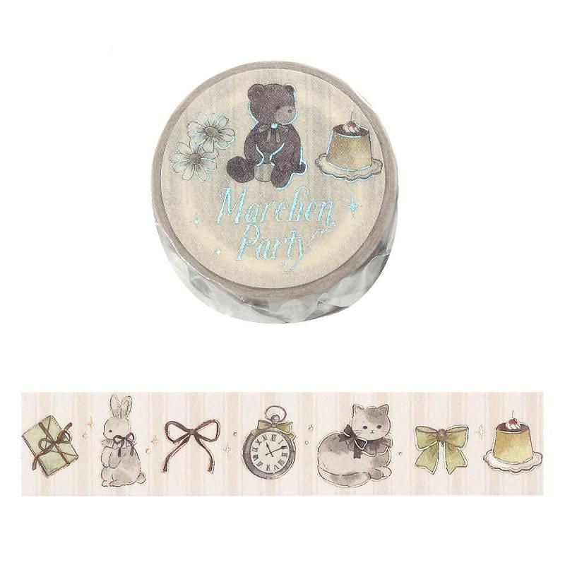 BGM Washi Tape - Fairy Tale Party - Milk Tea