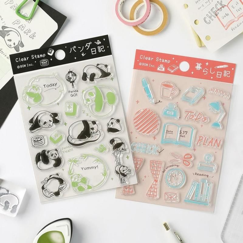 BGM Clear Stamp - Panda Diary