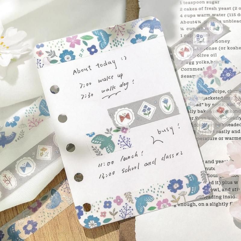 BGM Washi Tape - Nordic Forest - Birds Singing