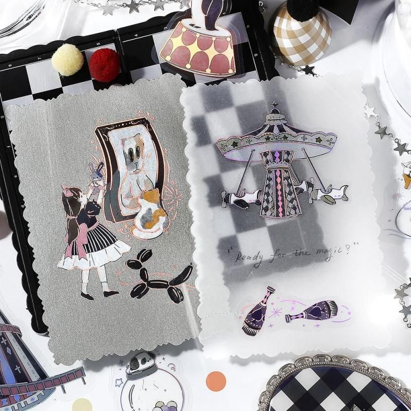 BGM Planner Sticker Flakes - Maiden's Amusement Park - Shadow