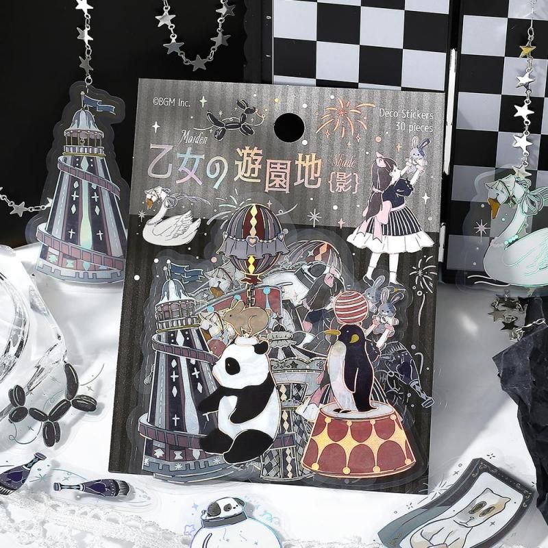 BGM Planner Sticker Flakes - Maiden's Amusement Park - Shadow