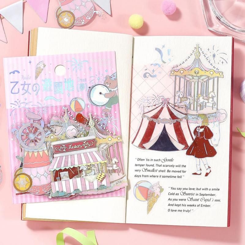 BGM Planner Sticker Flakes - Maiden's Amusement Park - Dream