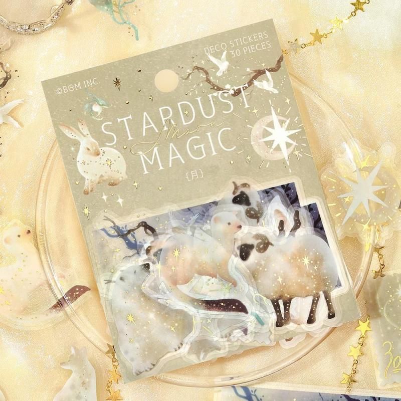 BGM Planner Sticker Flakes - Stardust Magic - Moon