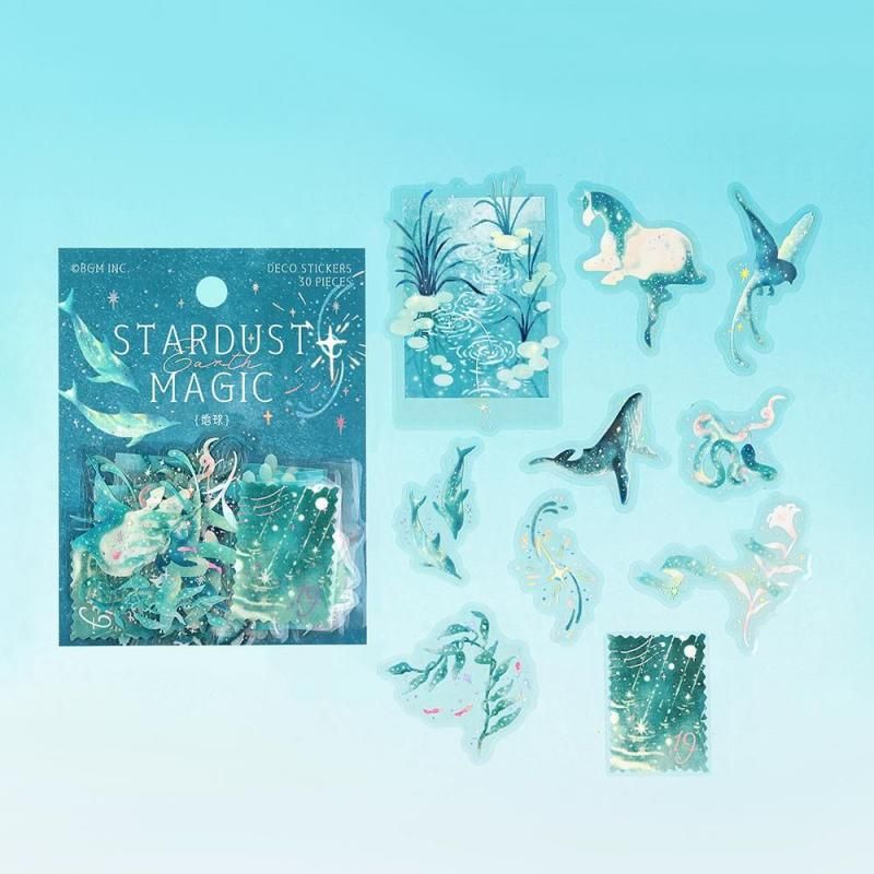 BGM Planner Sticker Flakes - Stardust Magic - Earth