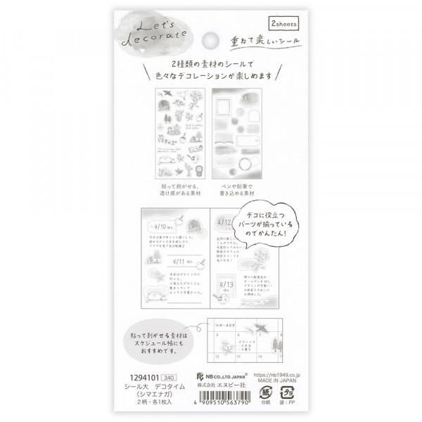 NB Large Stickers - Deco Time - Shimaenaga