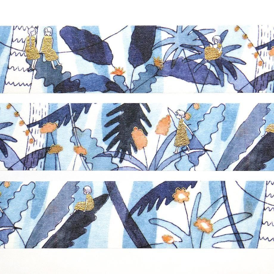 Hyogensha Cozyca Sayuri Fujimaki Foil-Stamped Washi Tape - Nettai