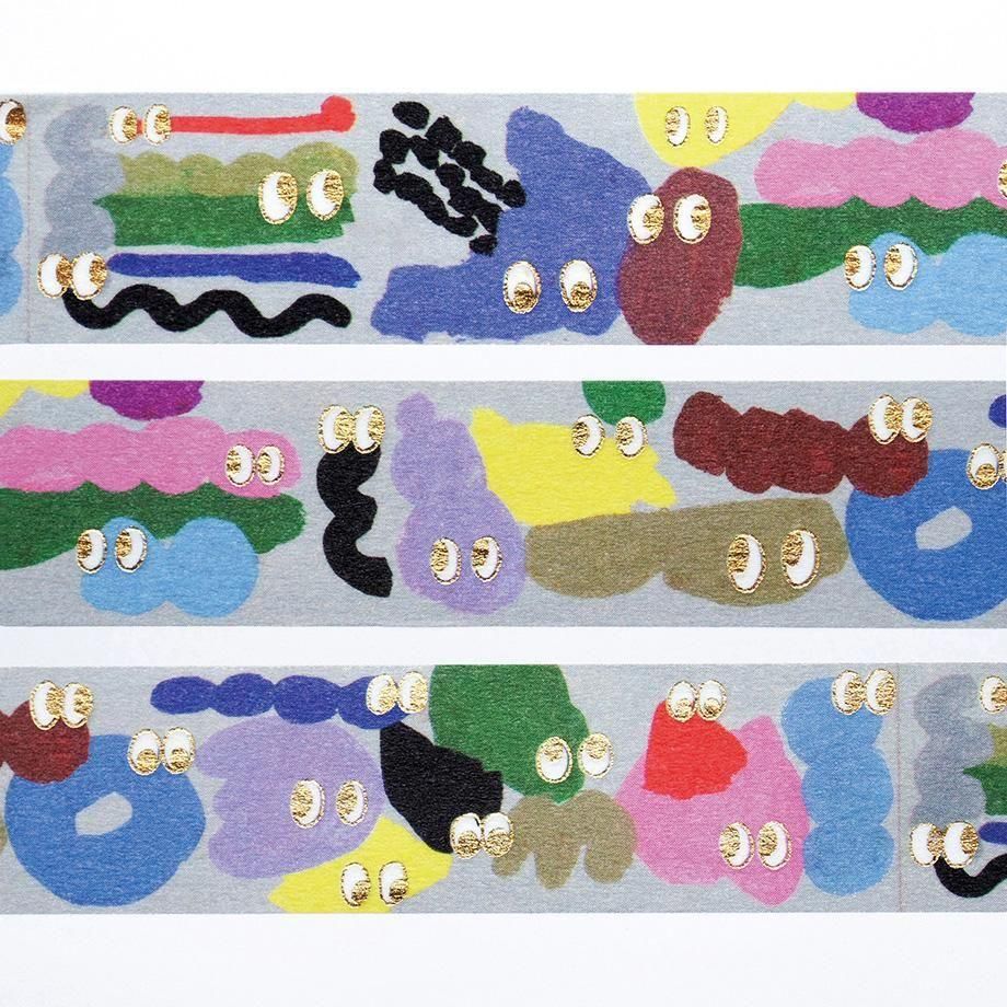 Hyogensha Cozyca Subikiawa. Foil-Stamped Washi Tape - Loooook!