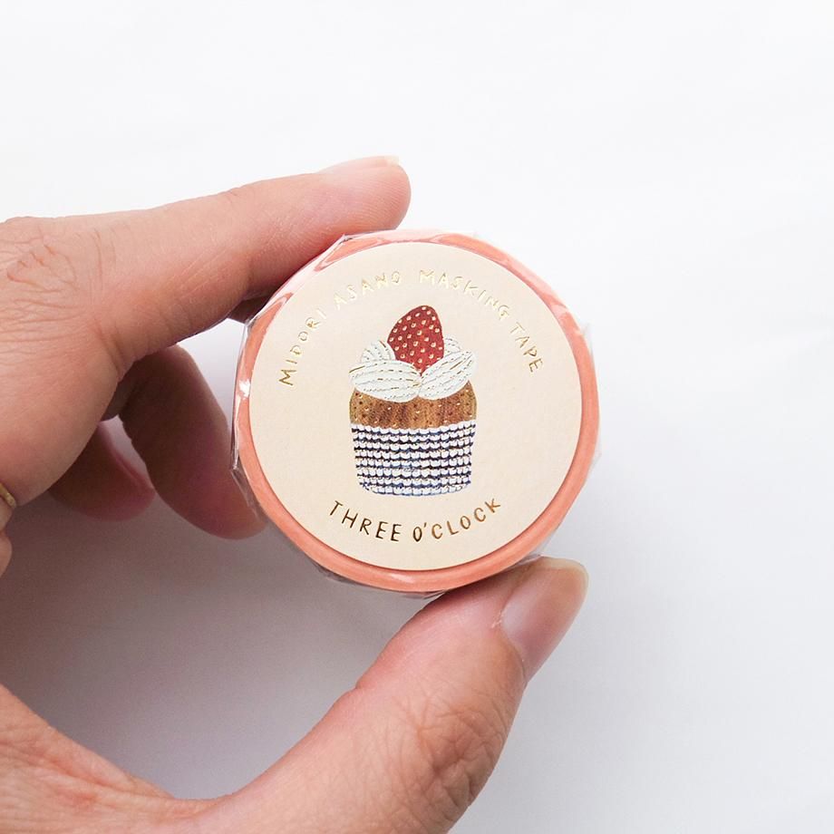 Hyogensha Cozyca Midori Asano Foil-Stamped Washi Tape - Three O'Clock