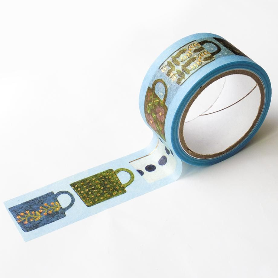 Hyogensha Cozyca Midori Asano Foil-Stamped Washi Tape - My Favorite Mugs