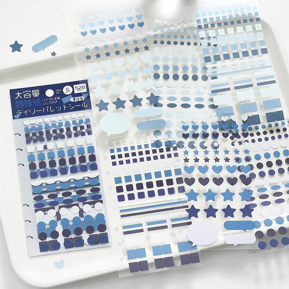 BGM Daily Palette Sticker Sheets - Ocean