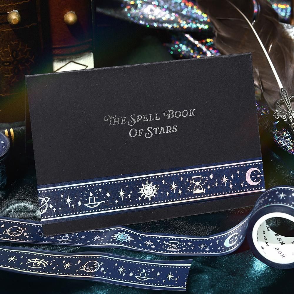 BGM Washi Tape - Star Magic Book - Blue