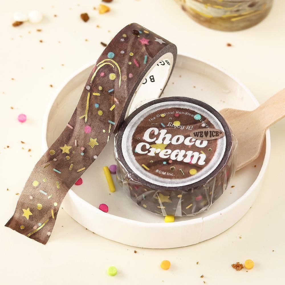 BGM Washi Tape - Ice Cream - Chocolate Cream