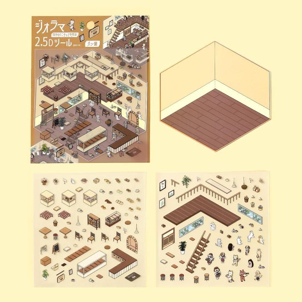 BGM Diorama 2.5D Stickers - Vol. 2 - Bakery