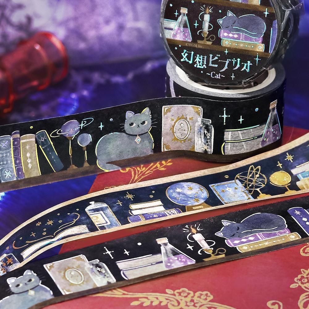 BGM Washi Tape - Fantasy Biblio - Cat
