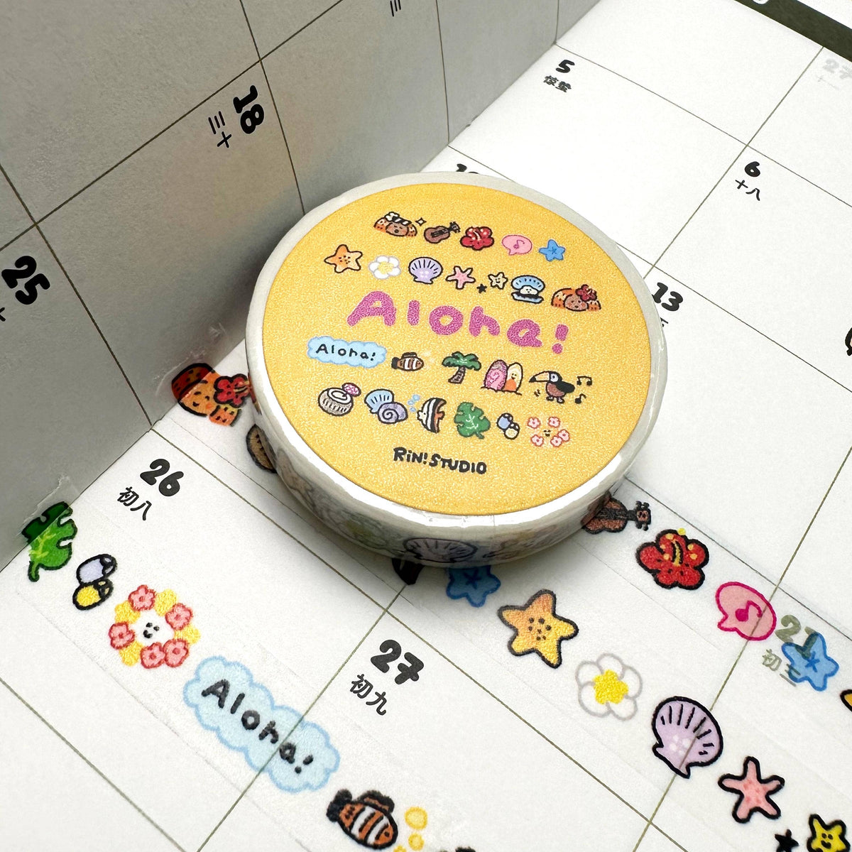 RiN! Studio Aloha Mini Washi Tape