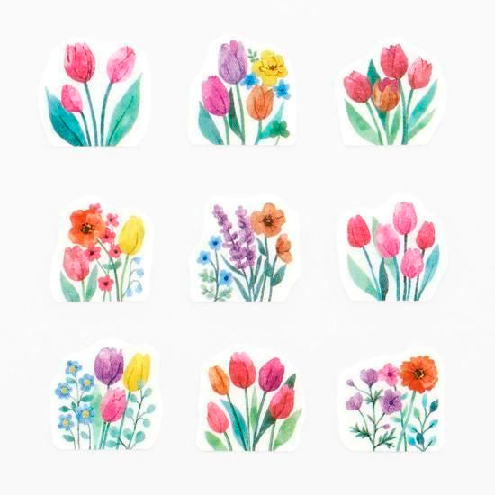 Bande Washi Tape Sticker Roll - kalo - Tulip Fields