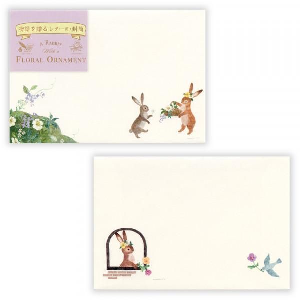 NB Envelopes - Ressa - A Rabbit with a Flower Ornament