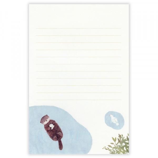 NB Letter Paper - Ressa - A Sea otter and Shell Madeleines