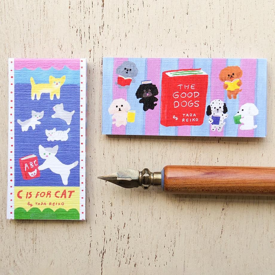 Hyogensha Cozyca Tada Reiko One-Line Sticky Notes - C IS FOR CAT・THE GOOD DOGS