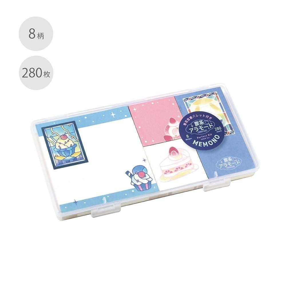 BGM Memo Pad Set - Memono - Cafe à la Mode Stained Glass