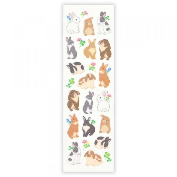 NB Pure Glitter Stickers - Wildflowers and Rabbits