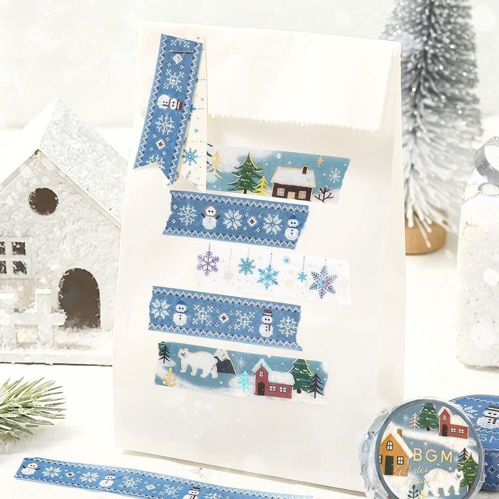BGM Washi Tape - Winter Limited - Knitted Snowman (Limited Edition)