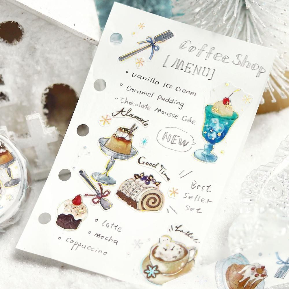 BGM Washi Tape - Winter Limited - Cafe A La Mode (Limited Edition)