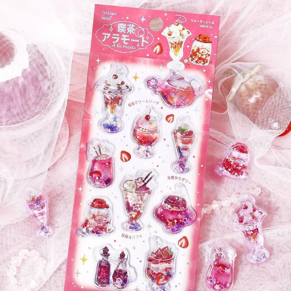 BGM Water Stickers - Cafe A La Mode - Shiny Red