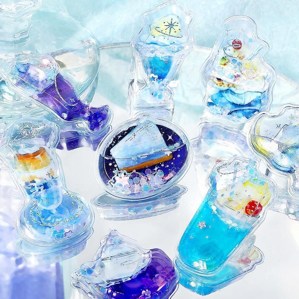 BGM Water Stickers - Cafe A La Mode - Shiny Blue
