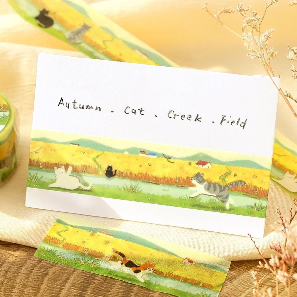 BGM Washi Tape - Travel, Sometimes Cats - Across the Wheat Fields