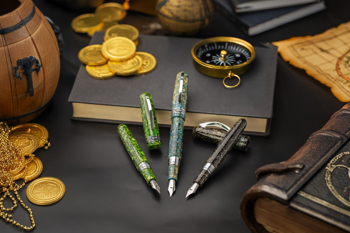 Conklin 1898 Solaris Ballpoint Pen - Green w/ Chrome Trim