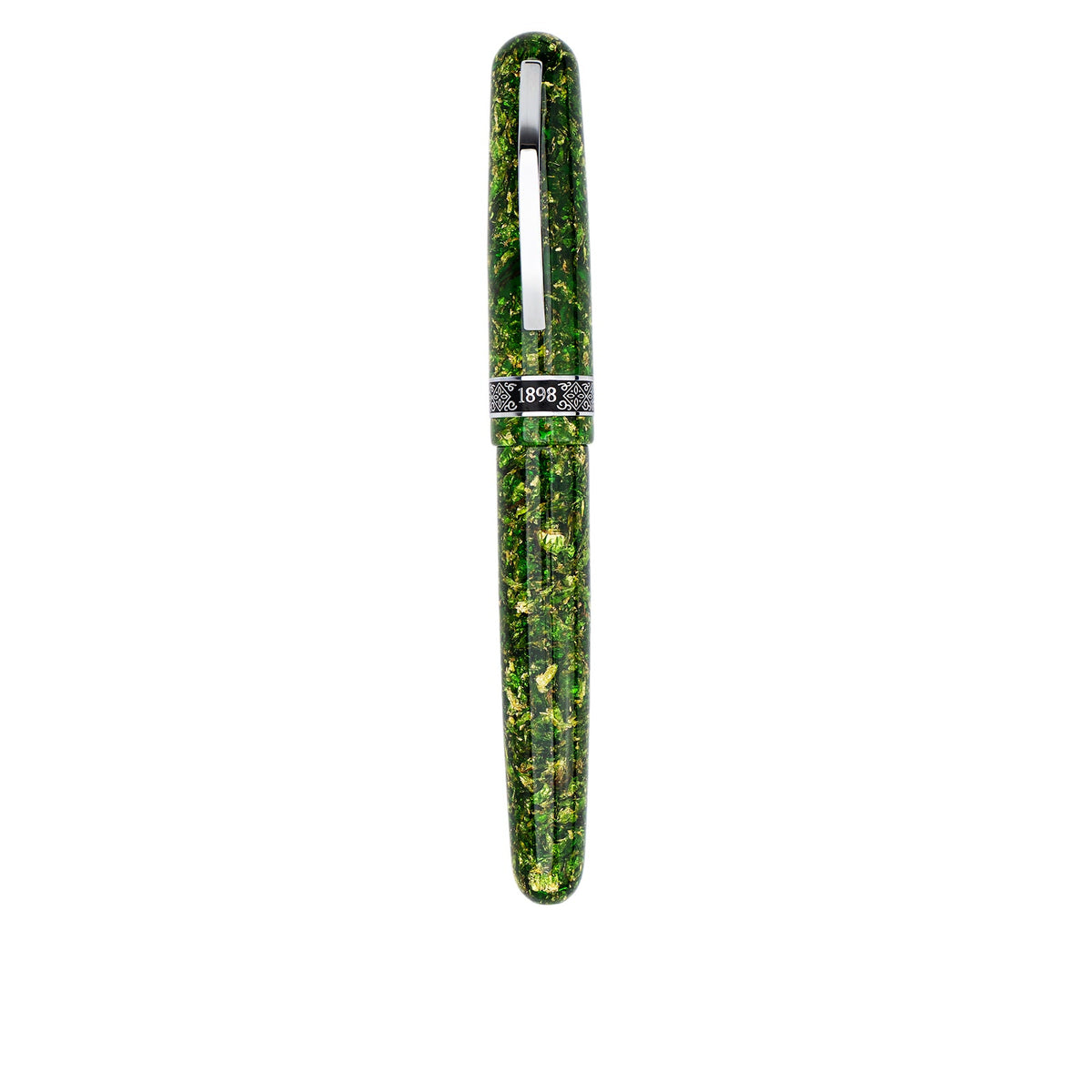 Conklin 1898 Solaris Fountain Pen - Green w/ Chrome Trim