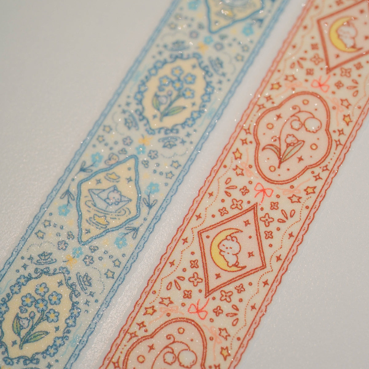 2jingis2jing Echoes of Forget Me Nots Glitter Washi Tape