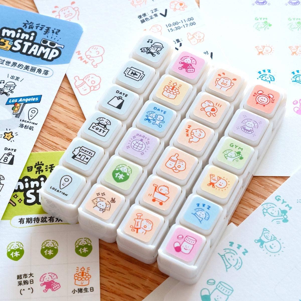 RiN! Studio Mini 6-in-1 Stamp - Routine