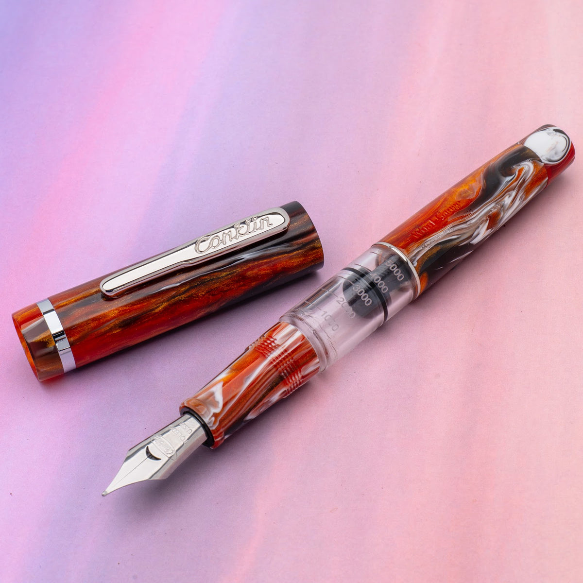 Conklin Word Gauge Fountain Pen - Flames of the Abyss