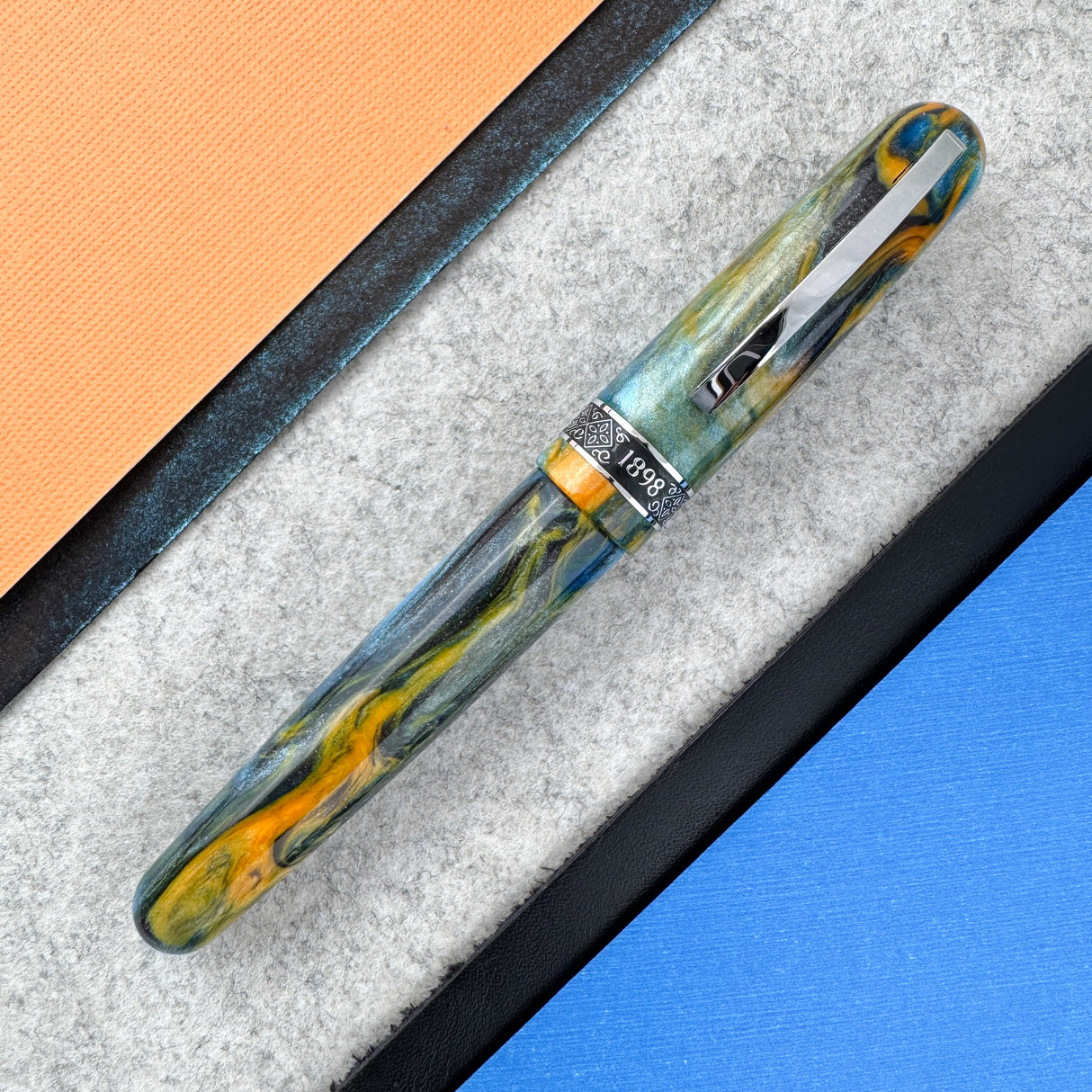 Conklin 1898 Ken's Mix Fountain Pen with Chrome Trim (Limited Edition)