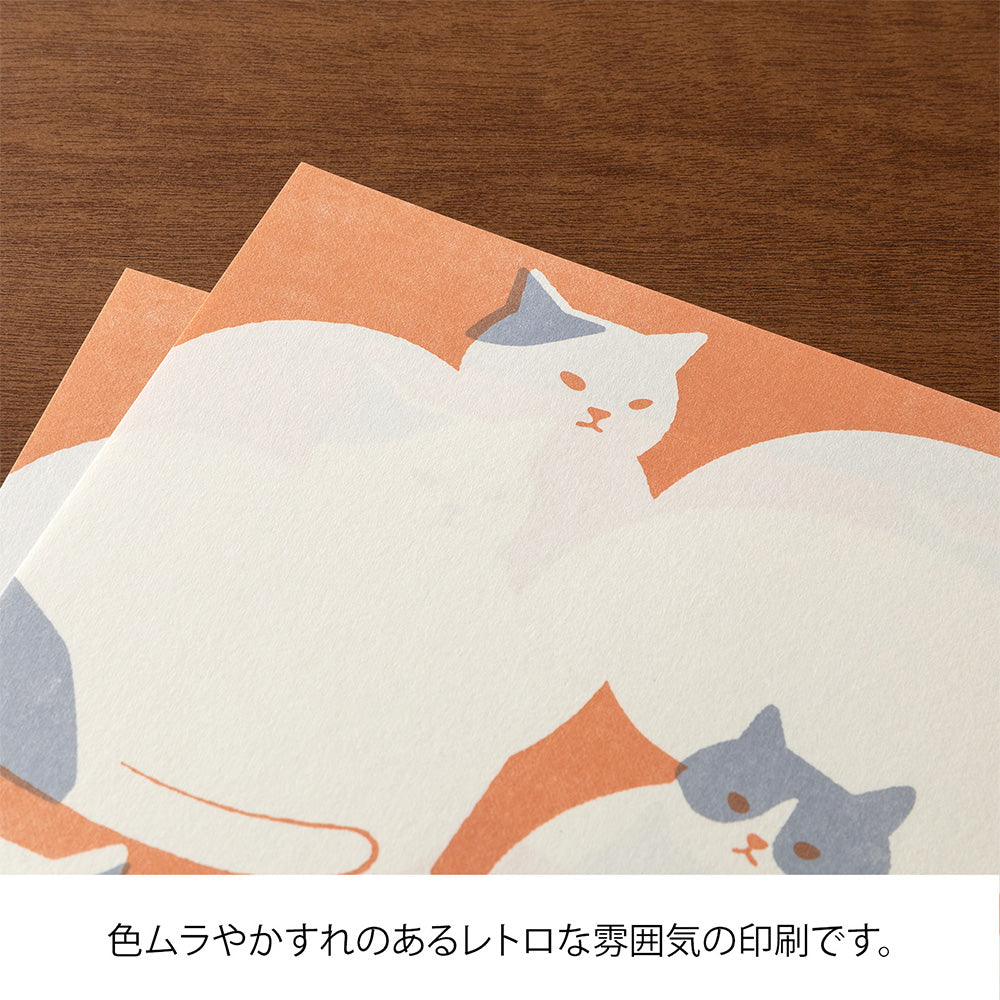 Midori Kimagure Easy&Cozy Letter Pad - Cat