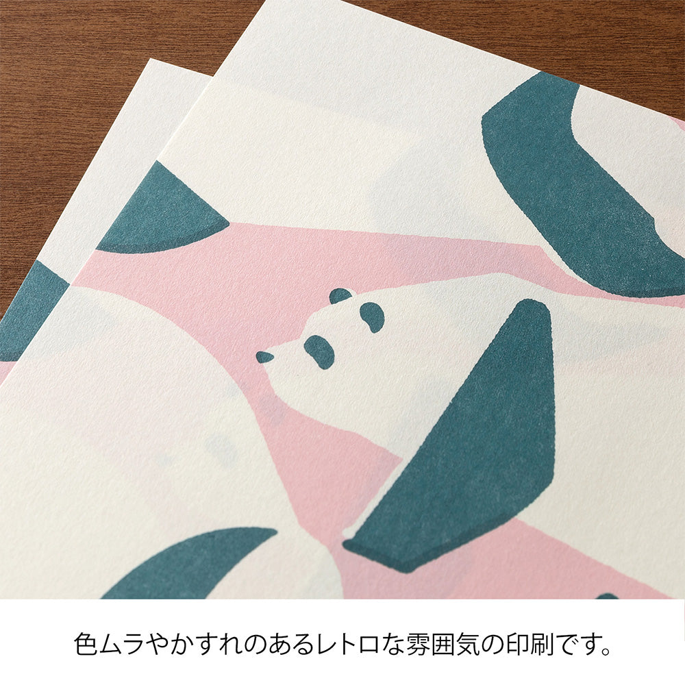 Midori Kimagure Easy&Cozy Letter Pad - Panda