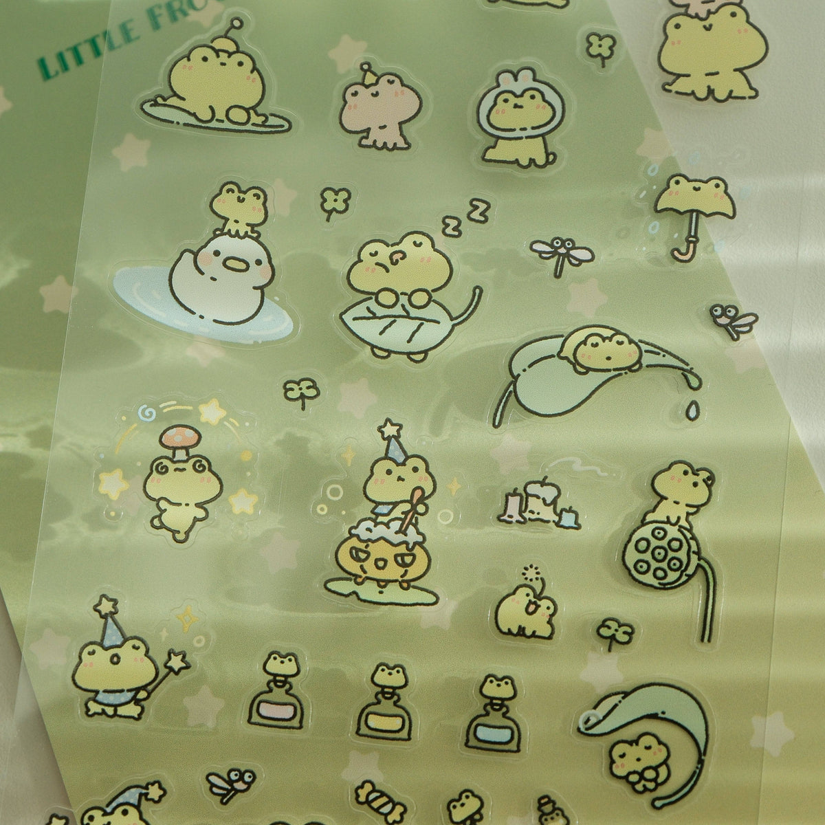 2jingis2jing Little Frog Witch Sticker Sheet