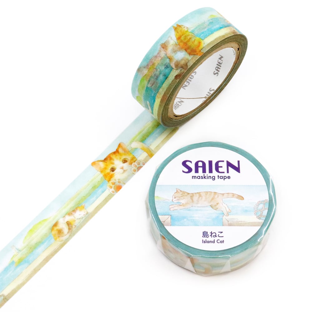 Kamiiso Washi Tape - Island Cats